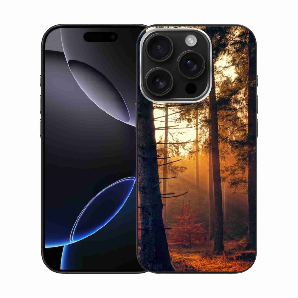 Gél tok mmCase iPhone 16 Pro készülékhez - erdő