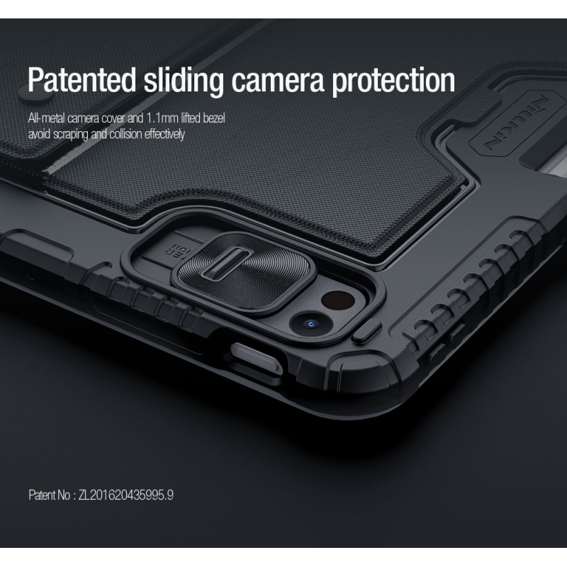 Nillkin Bumper Combo billentyűzet tok (háttérvilágításos verzió) iPad Pro 11 2024 Fekete