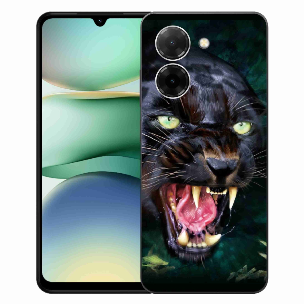 Gél borító mmCase a Xiaomi Redmi A5 (173.45x79.35x8.45mm) - dühös fekete párduchoz