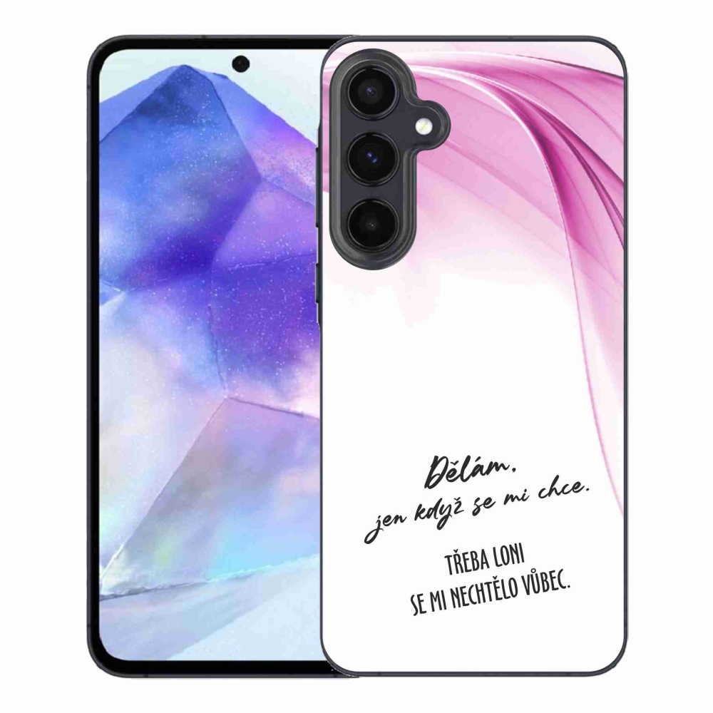 Gél borító mmCase Samsung Galaxy A55 5G - vicces szöveg 12 fehér háttér