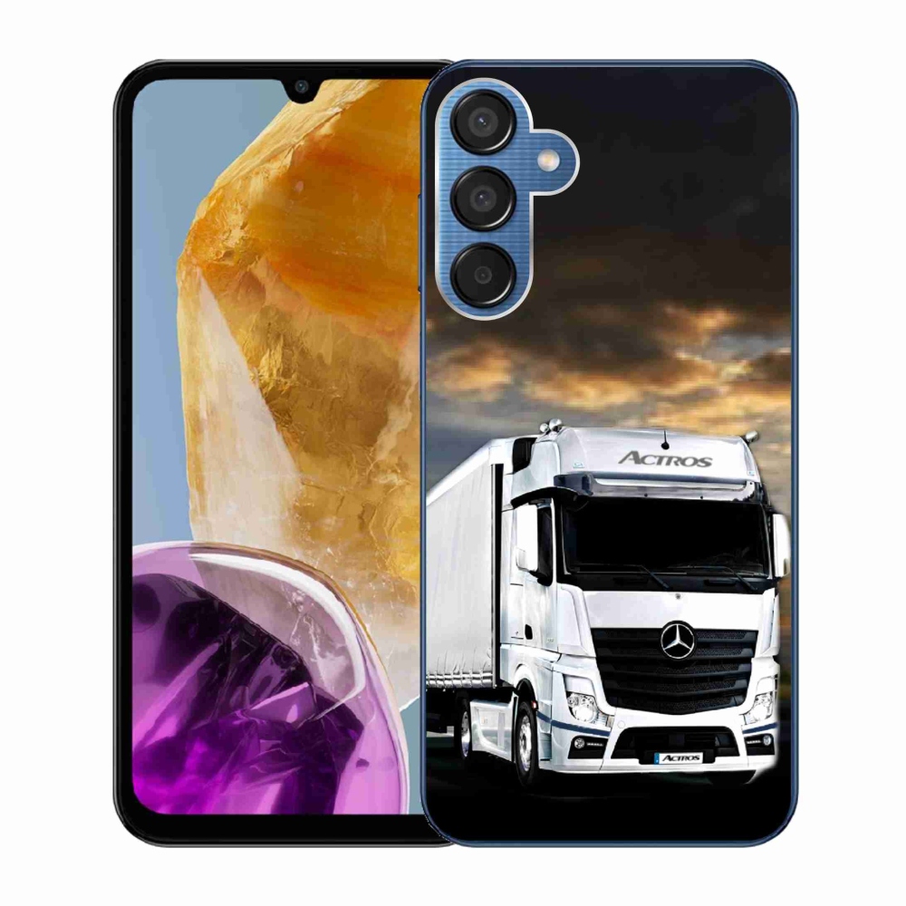 Zselés borítás mmCase Samsung Galaxy M15 5G - teherautóhoz