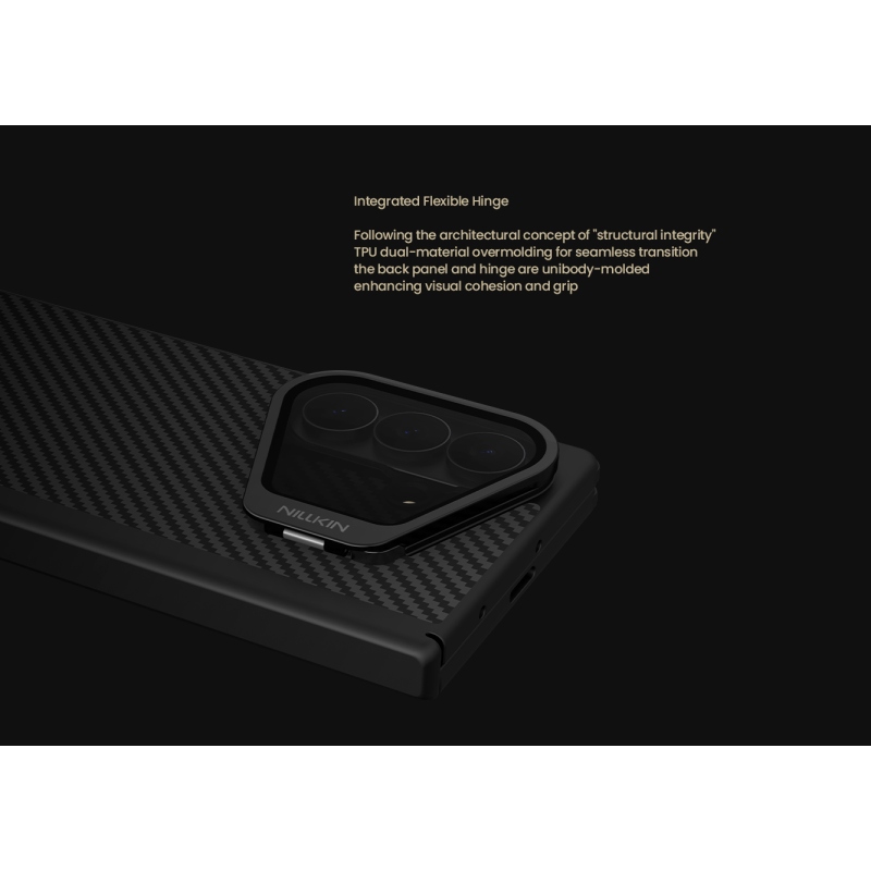 Nillkin CarboProp Aramid mágneses hátlap a Samsung Galaxy Z Fold 8-hoz, Ultra Black