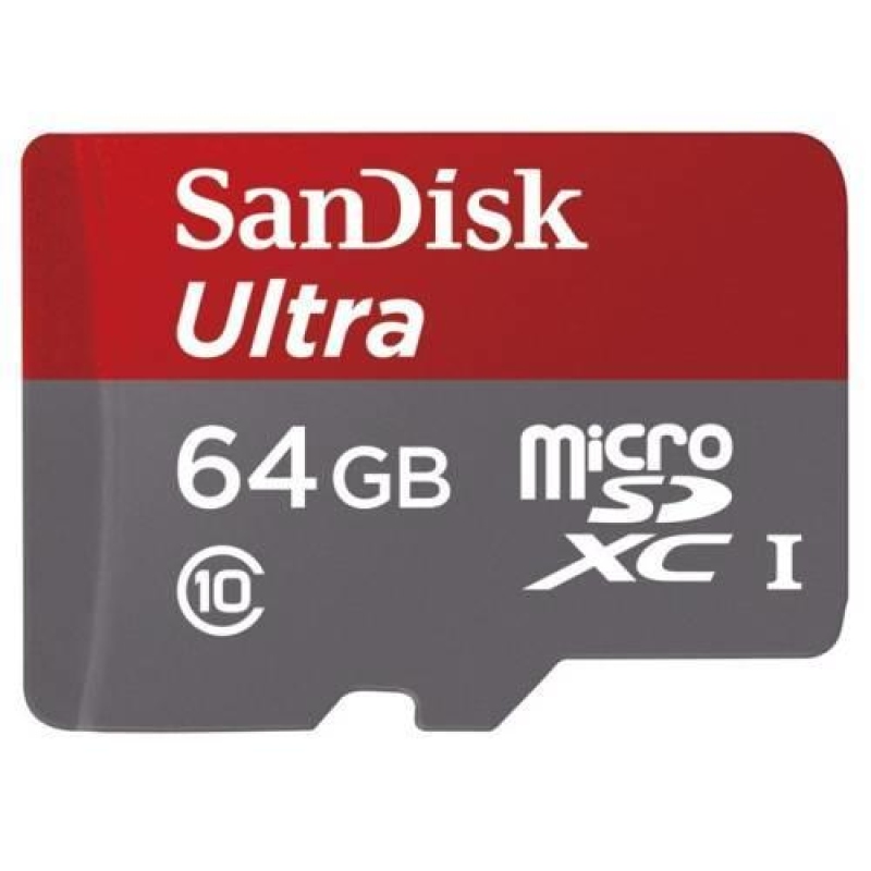 SanDisk Ultra microSDXC 64 GB 100 MB/s Class 10 UHS-I, Android nagysebességű memóriakártya SD adapterrel együtt