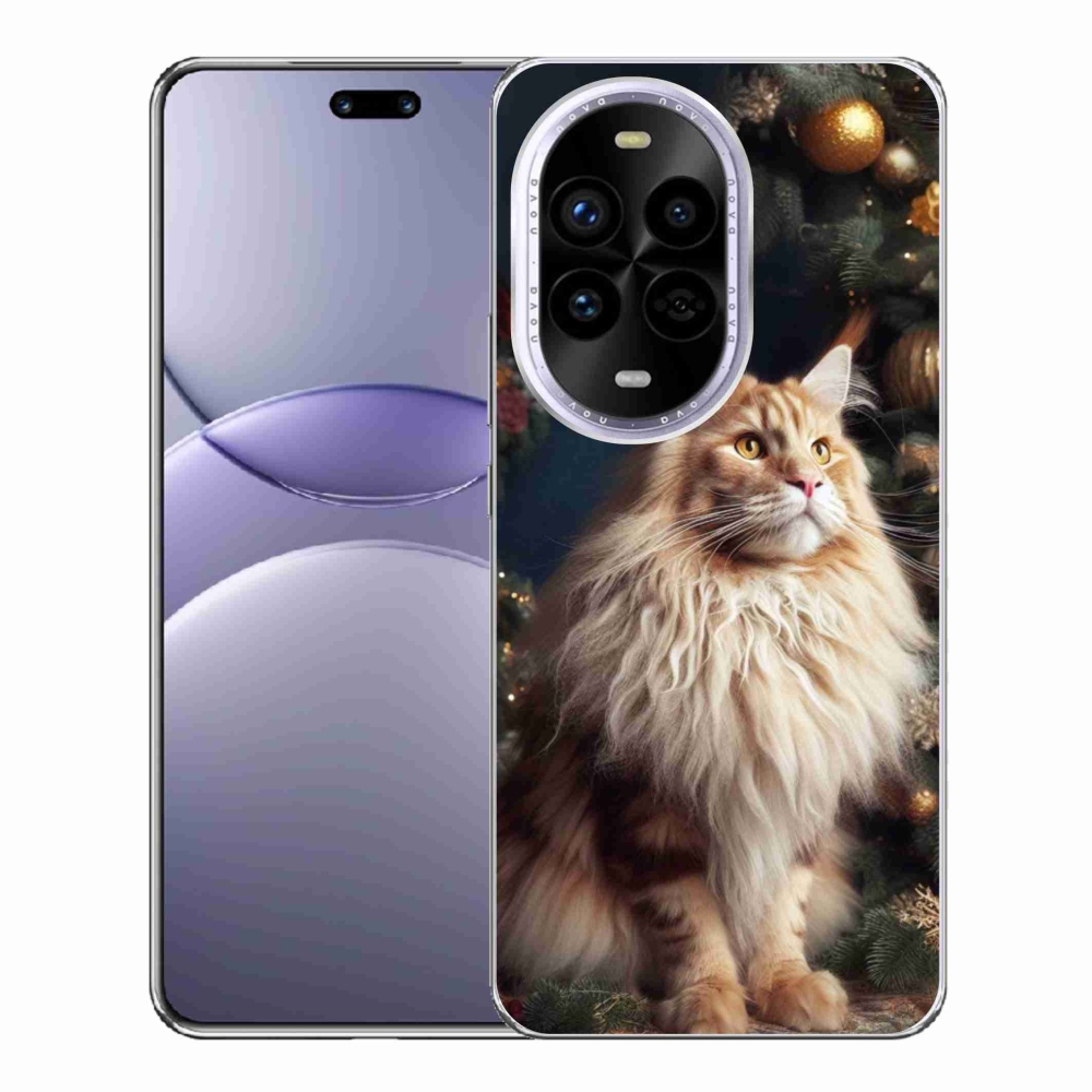 Gél borítás mmCase a Huawei Nova 13 Pro 5G számára - macska a fánál