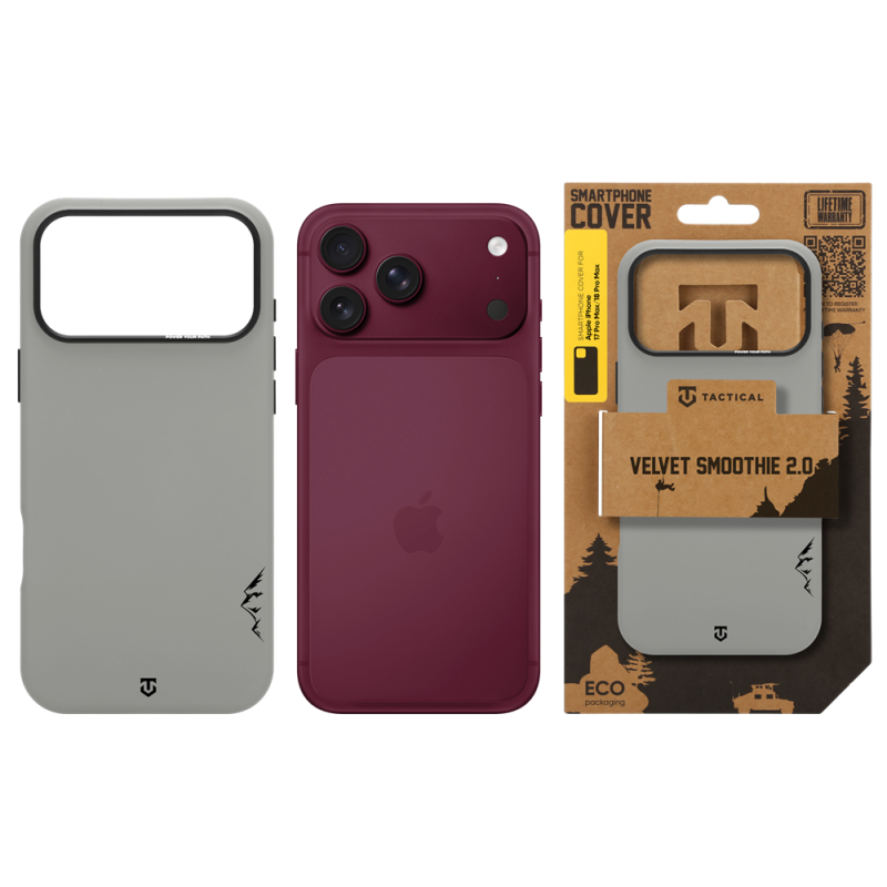 Tactical MagForce Velvet Smoothie 2.0 tok az Apple iPhone 18 Pro Max/17 Pro Max Foggy modellhez