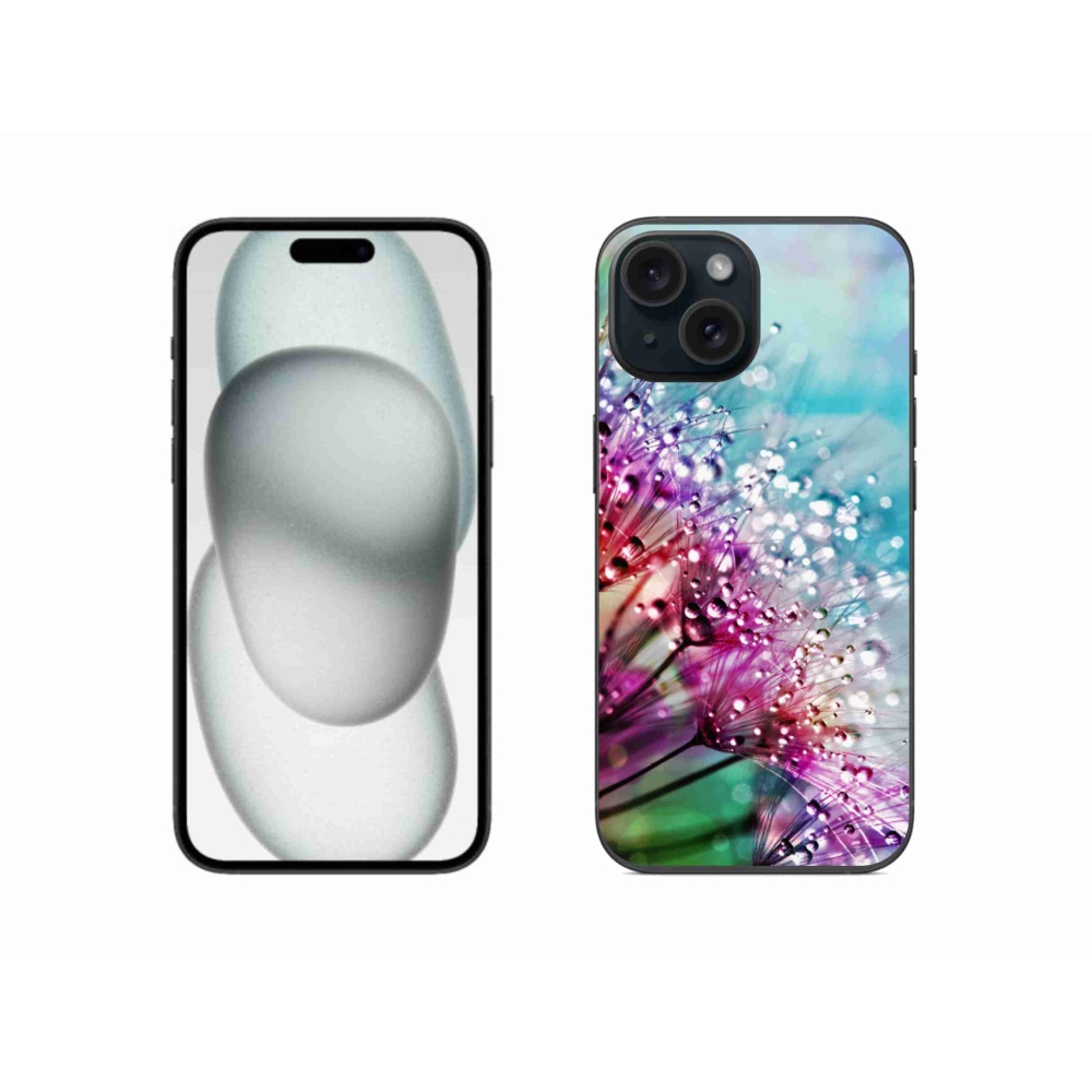 Gél borítás mmCase iPhone 15 készülékhez - színes virágok