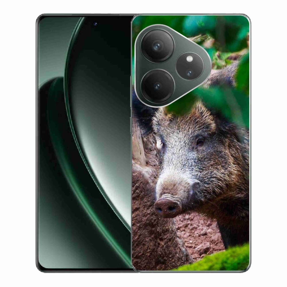 Zselés borítás mmCase a Realme GT 6 5G/GT 6T 5G készülékhez - vaddisznó