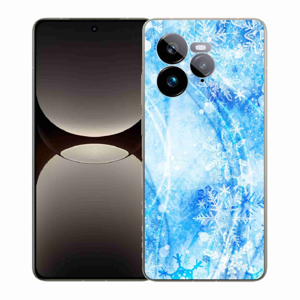 Gél borítás mmCase a Realme GT 7 Pro 5G számára - hópelyhek