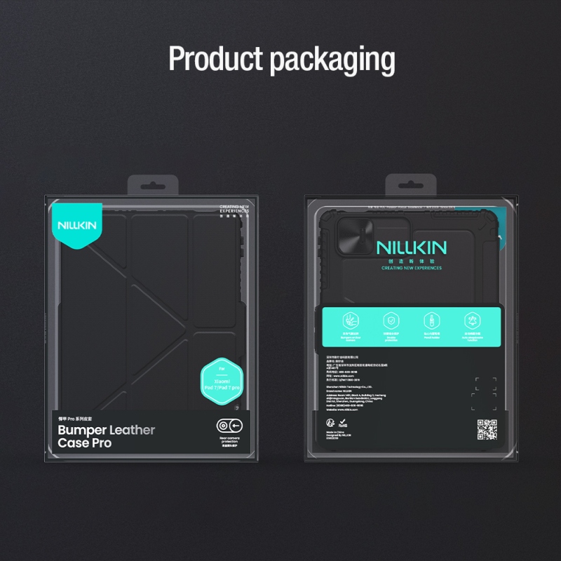 Nillkin Bumper PRO védőtok, többszögű, Xiaomi Pad 7/7 Pro-hoz, fekete