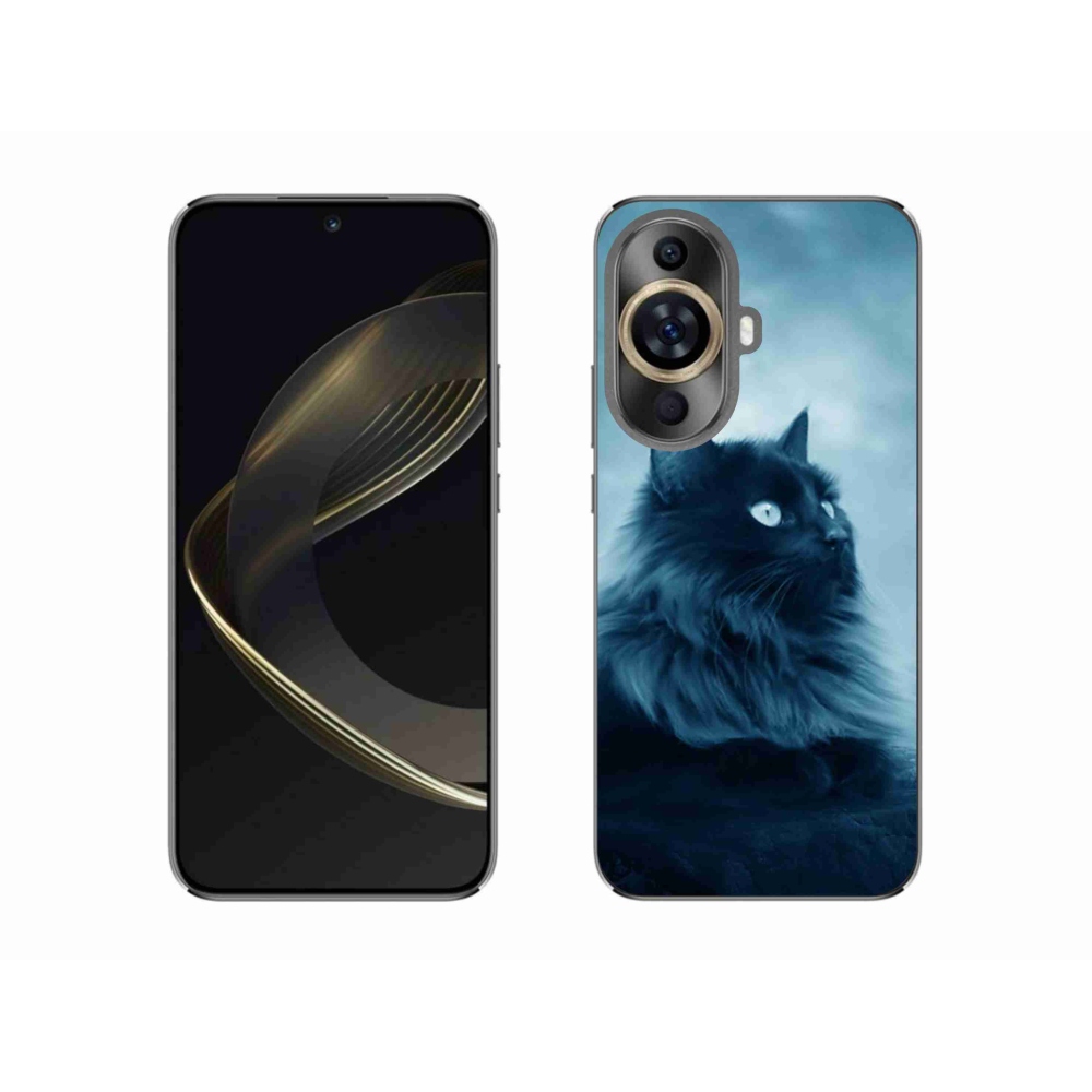 Gél tok mmCase a Huawei Nova 11 készülékhez - fekete cat 1