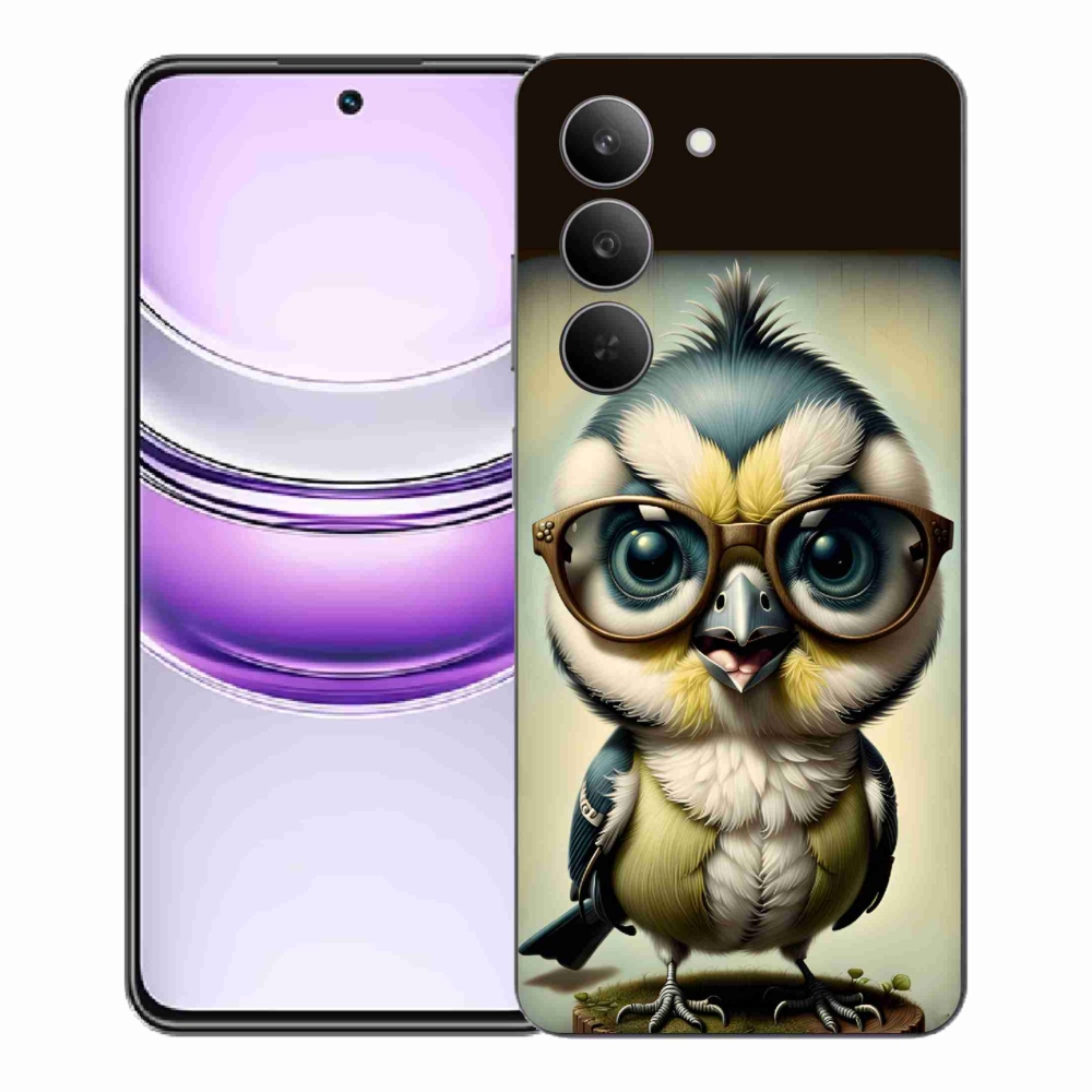 Zselés borítás mmCase a Realme 14x 5G - cub szemüveggel