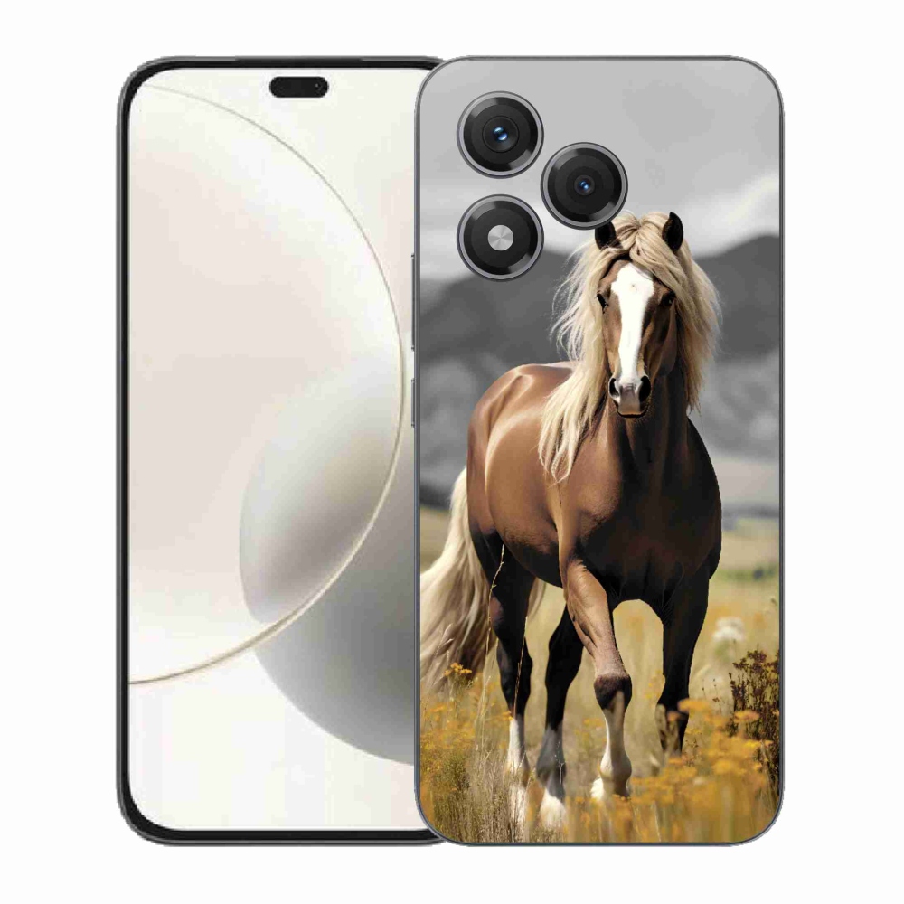 Zselés borítás mmCase a Honor 400 Lite-hoz - barna ló 1