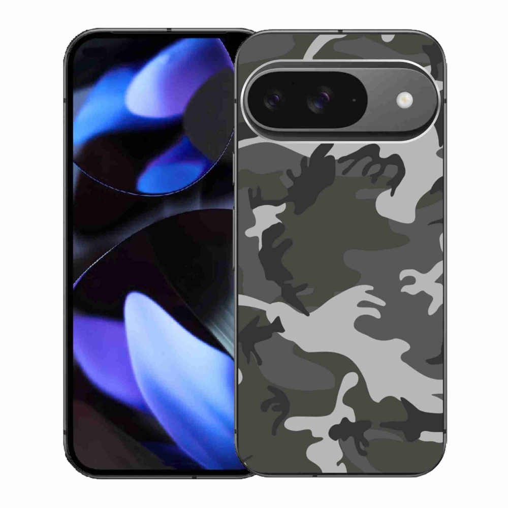 Zselés borítás mmCase a Google Pixel 9/9 Pro készülékhez - álcázó mintás