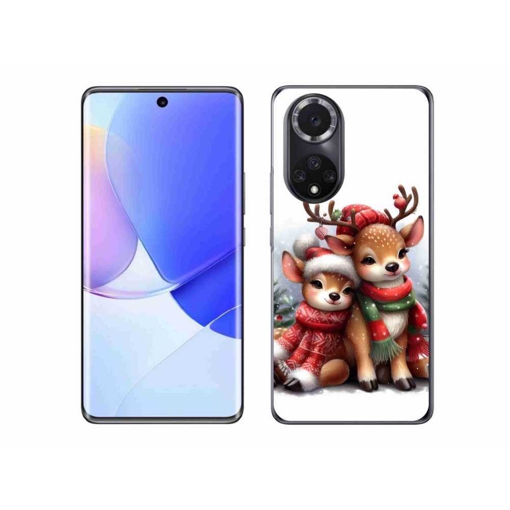 Zselés borító mmCase a Honor 50 készülékhez - Karácsonyi rénszarvas