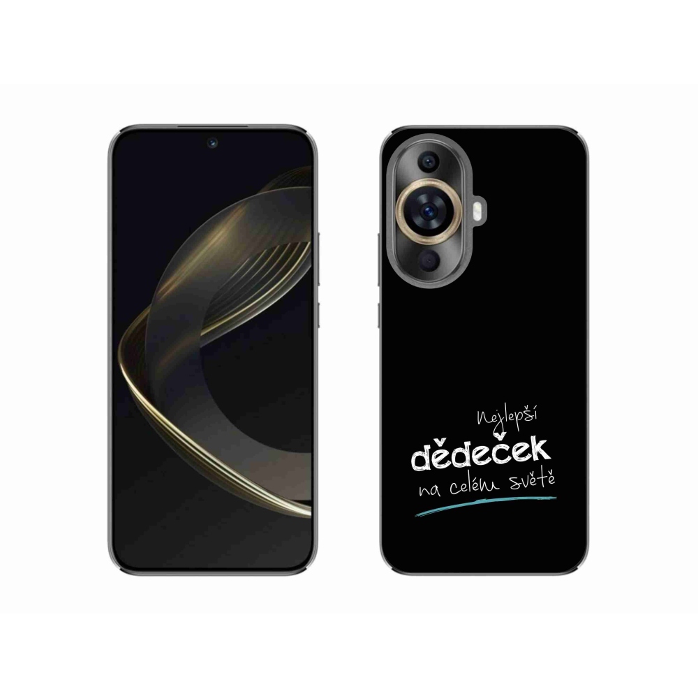 Gél borító mmCase a Huawei Nova 11-en - a legjobb nagypapa 3 fekete háttérrel