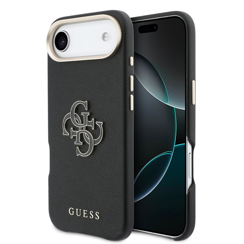 Guess PU gyanta logós hátlap iPhone Air fekete színűre