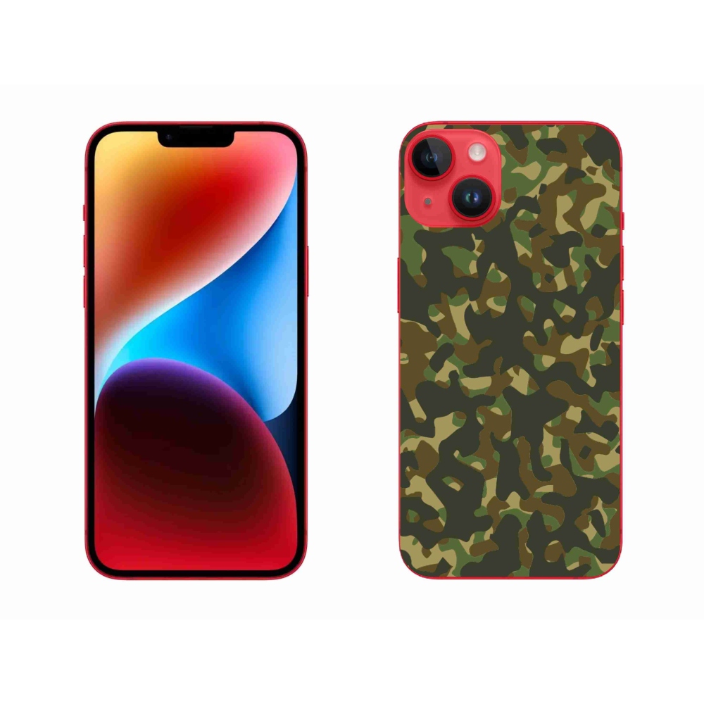 Zselés borítás mmCase iPhone 14 Plus készülékhez - terepszínű minta 1