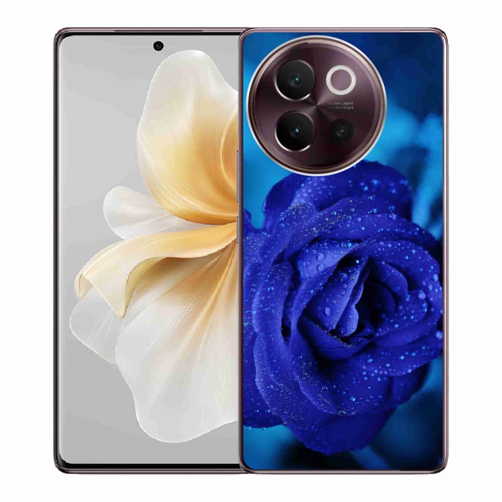 Gél tok mmCase a Vivo V40 Lite 5G-hez - kék rózsa