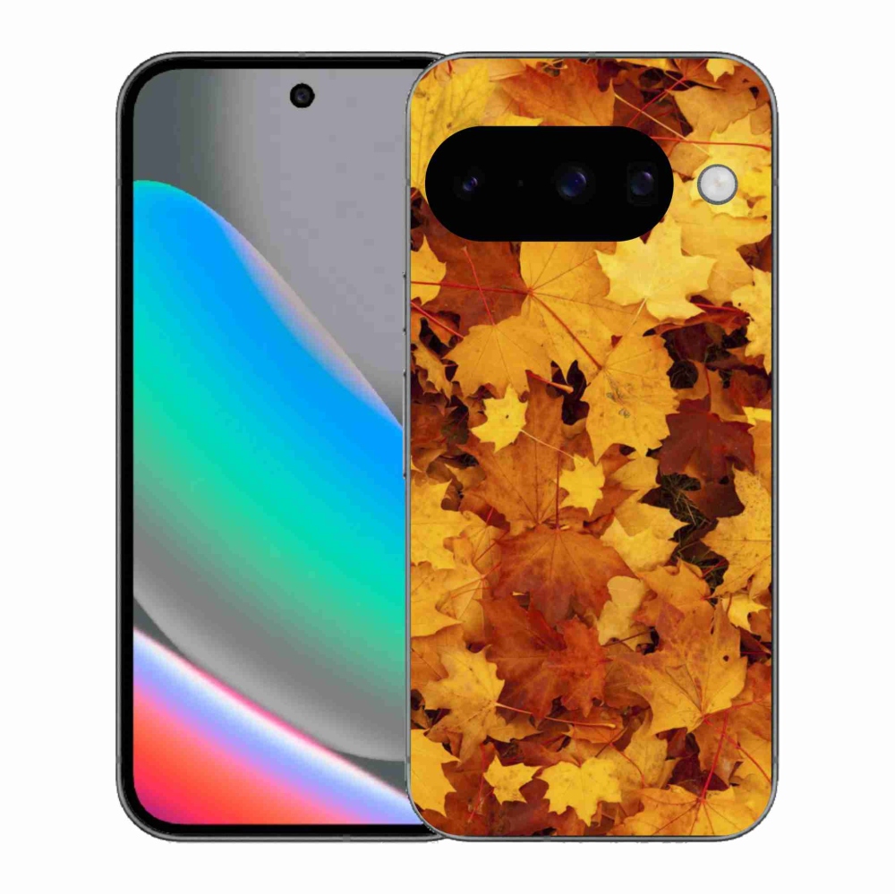 Gél borítás mmCase a Google Pixel 10 számára - juharlevelek