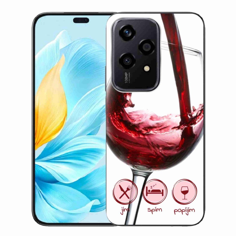 Gél tok mmCase a Honor 200 Lite 5G készülékhez - borospohár piros