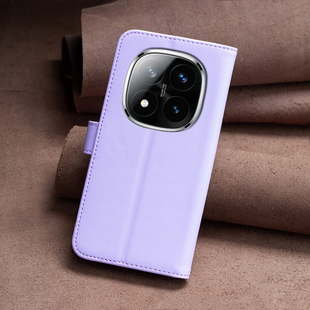 BNF könyvtáska Xiaomi Redmi Note 14 Pro 5G/Poco X7 5G/Note 14 Pro+ 5G - világos lila