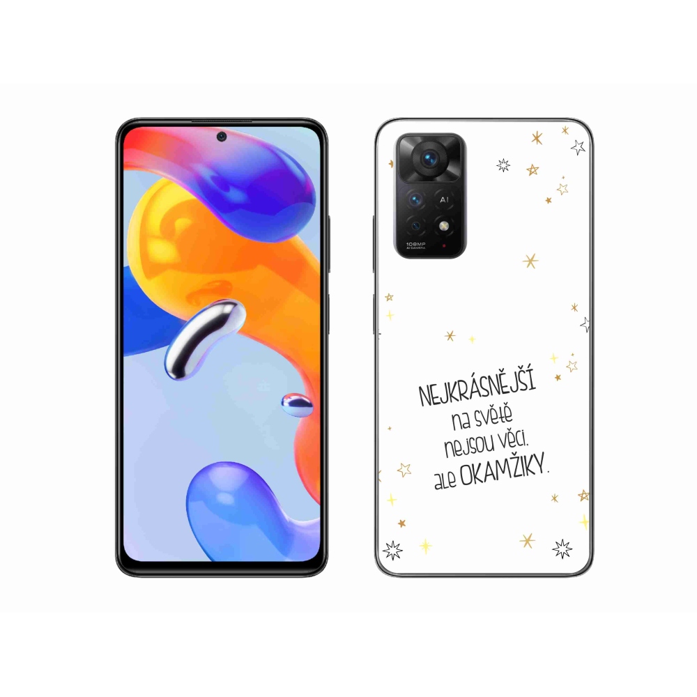 Gél borítás mmCase a Xiaomi Redmi Note 11 Pro 4G/5G - idézem 4 fehér háttérrel