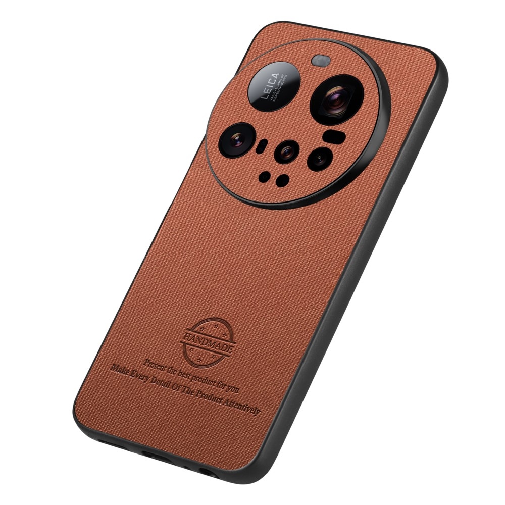 Kézzel készített zselés tok műbőrrel Xiaomi 15 Ultra - barna