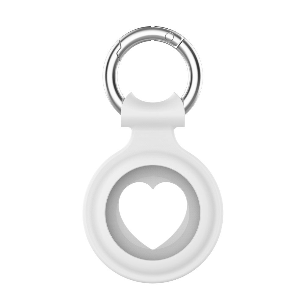 Love szilikon tok az Apple AirTaghez - fehér