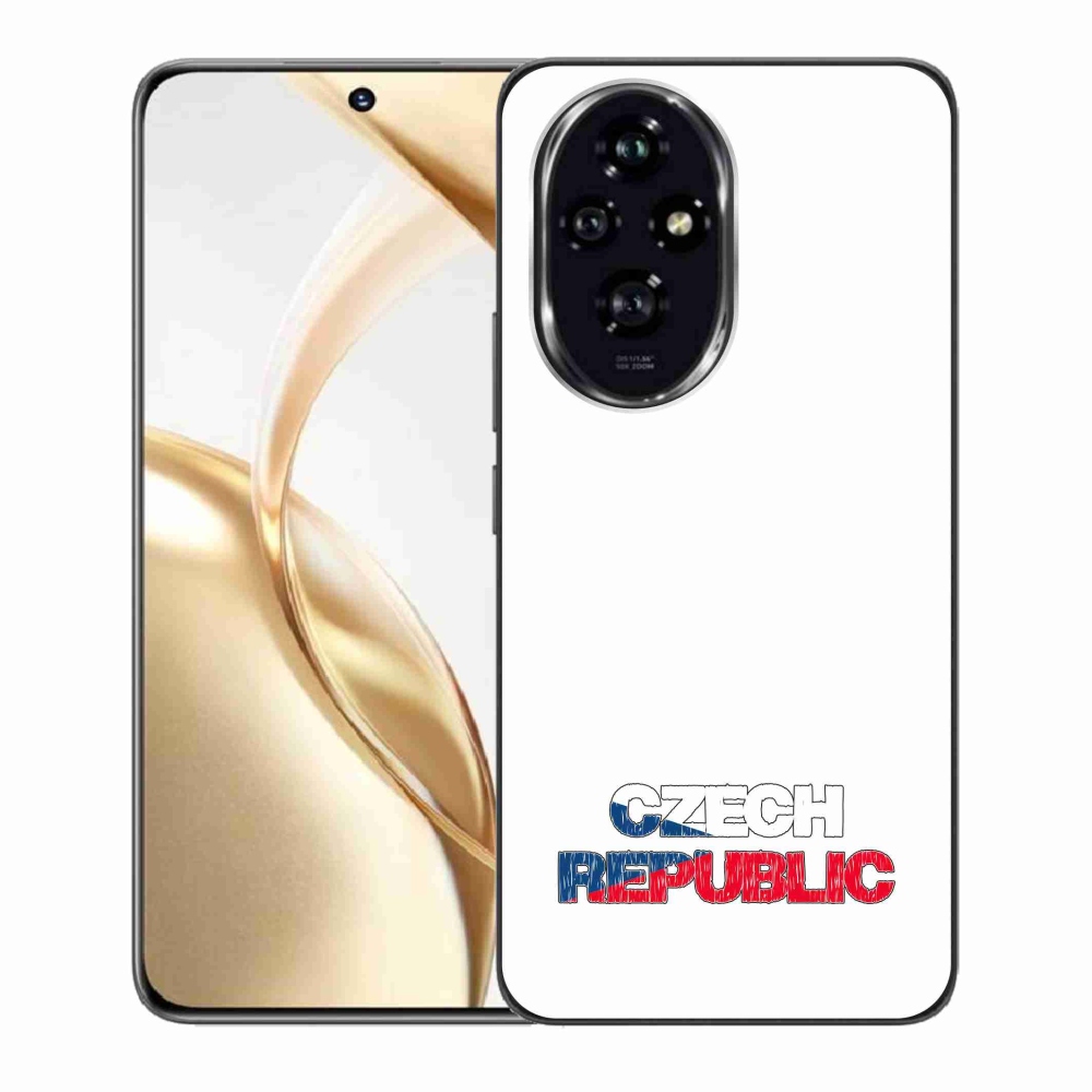 Zselés borító mmCase a Honor 200 5G készülékhez - Csehország fehér háttér