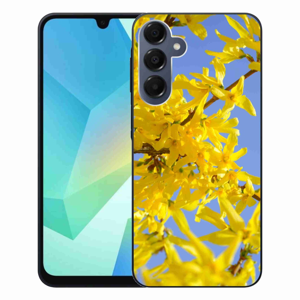 Gél borítás mmCase Samsung Galaxy A16 4G/5G készülékhez - sárga virágok