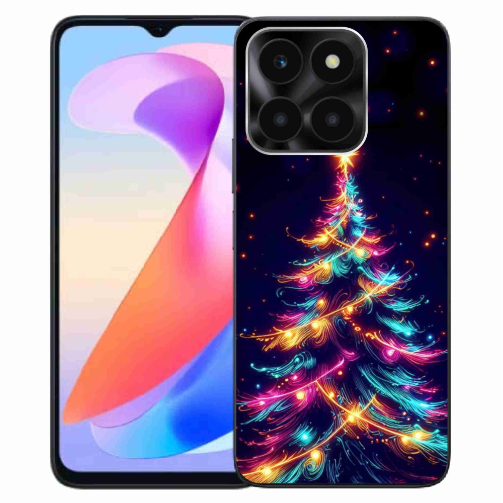 Gél borítás mmCase a Honor X6a számára - neon karácsonyfa
