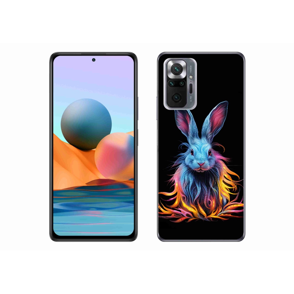 Gél borítás mmCase a Xiaomi Redmi Note 10 Pro készülékhez - absztrakt nyúl