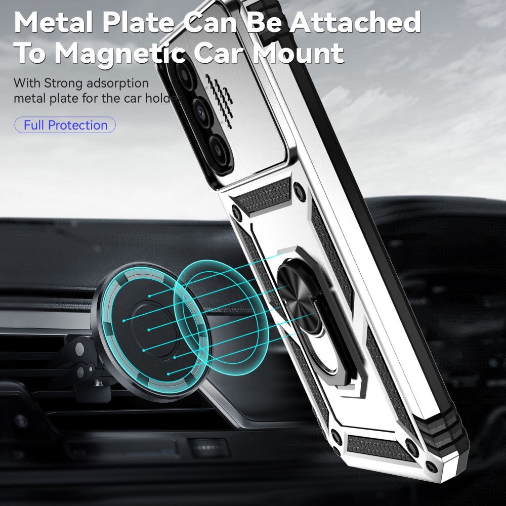 Csúszásálló borítás Samsung Galaxy S23 FE készülékhez - ezüst