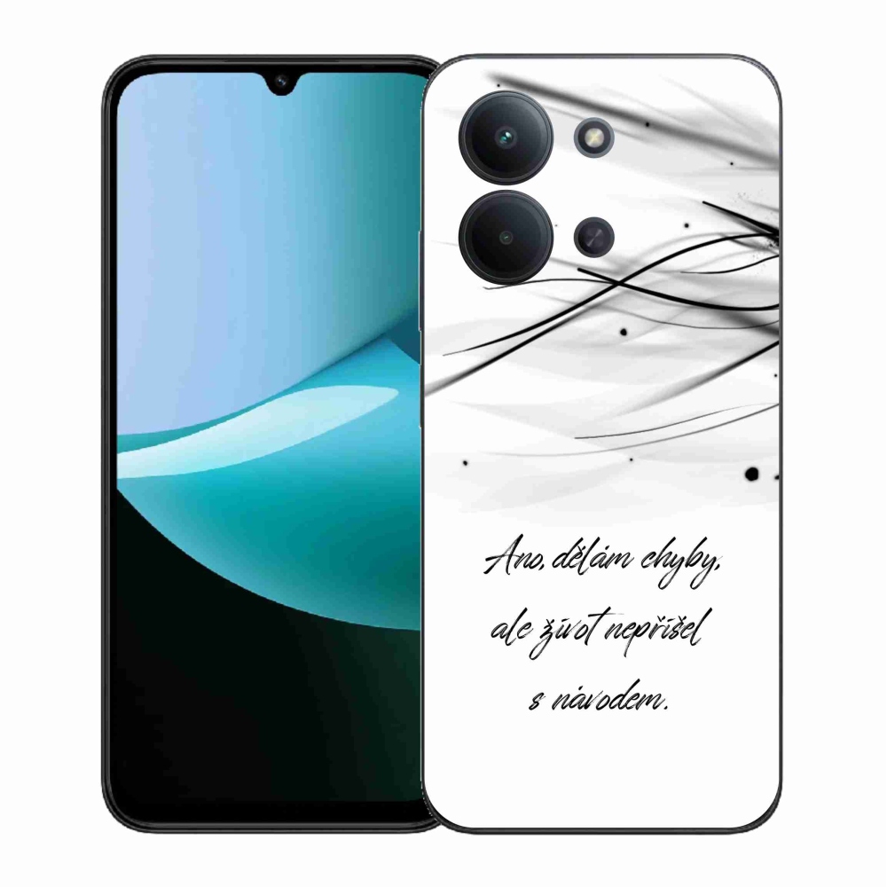 Gél borítás mmCase a Xiaomi Redmi 15C 4G (171mm)/Poco C85 4G (171mm) - idézet fehér háttérrel