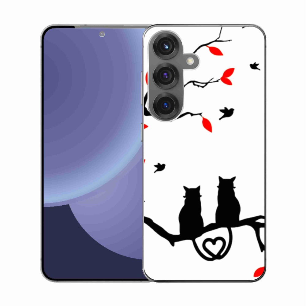 Gél borítás mmCase Samsung Galaxy S25 készülékhez - macska szeretet