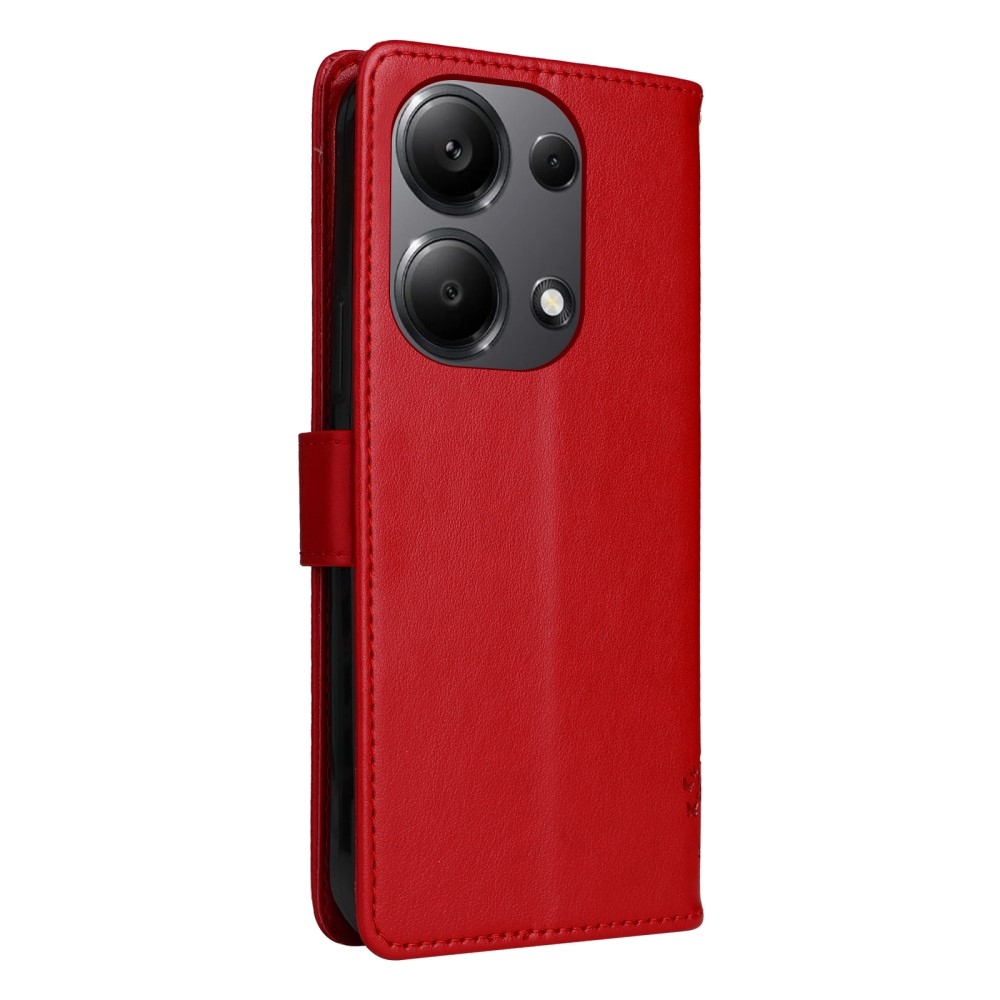 Fák könyv tokja Xiaomi Redmi Note 13 Pro 4G/Poco M6 Pro - piros