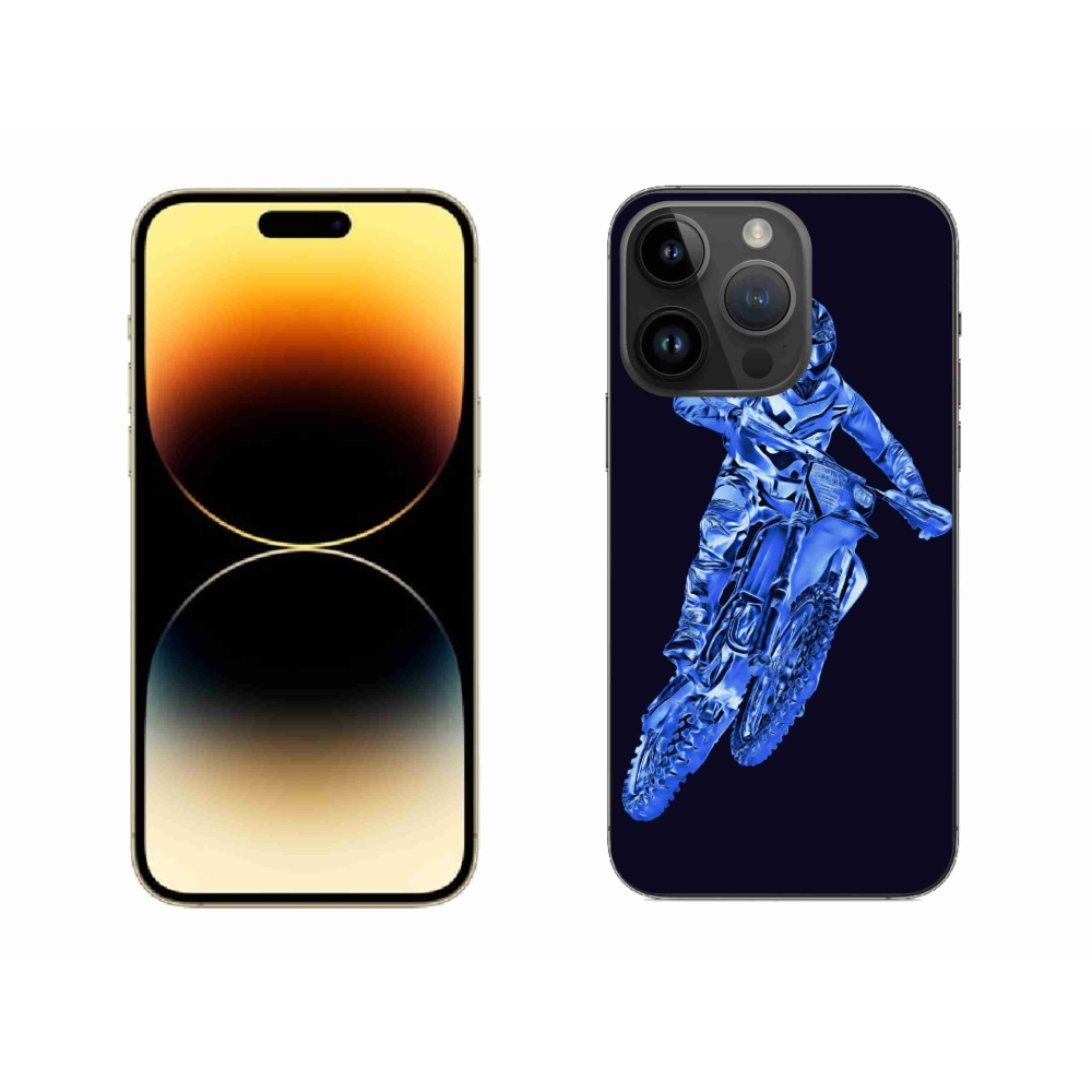 Zselés borítás mmCase iPhone 14 Pro Max készülékhez - motocross 1