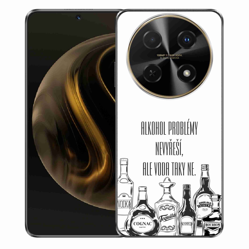 Gél borító mmCase a Huawei Nova 12i készülékhez - vicces szöveg fehér háttérrel