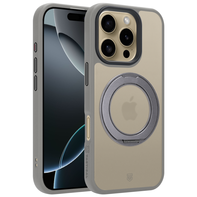 Tactical MagForce Hyperstand tok az Apple iPhone 16 Pro-hoz, világosszürke