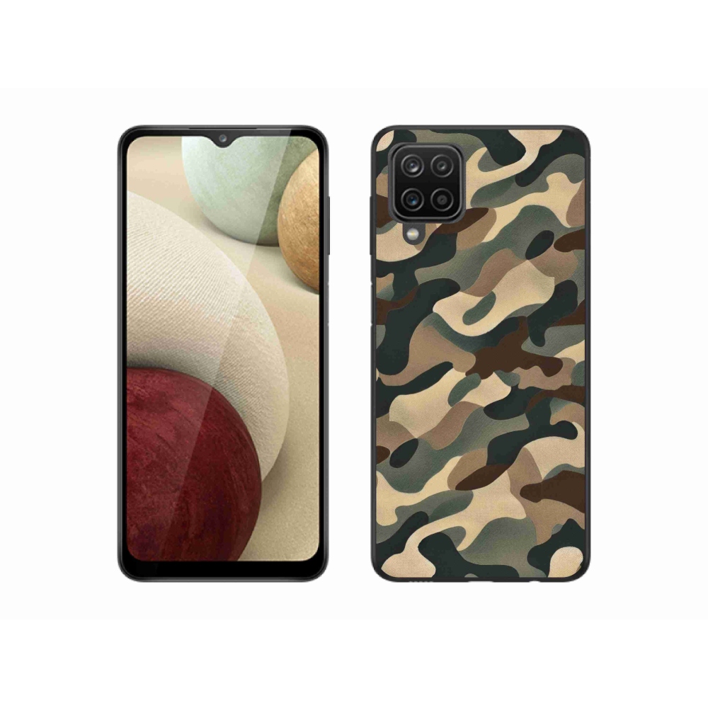 Zselés borítás mmCase Samsung Galaxy A12 készülékhez - terepszínű minta 11