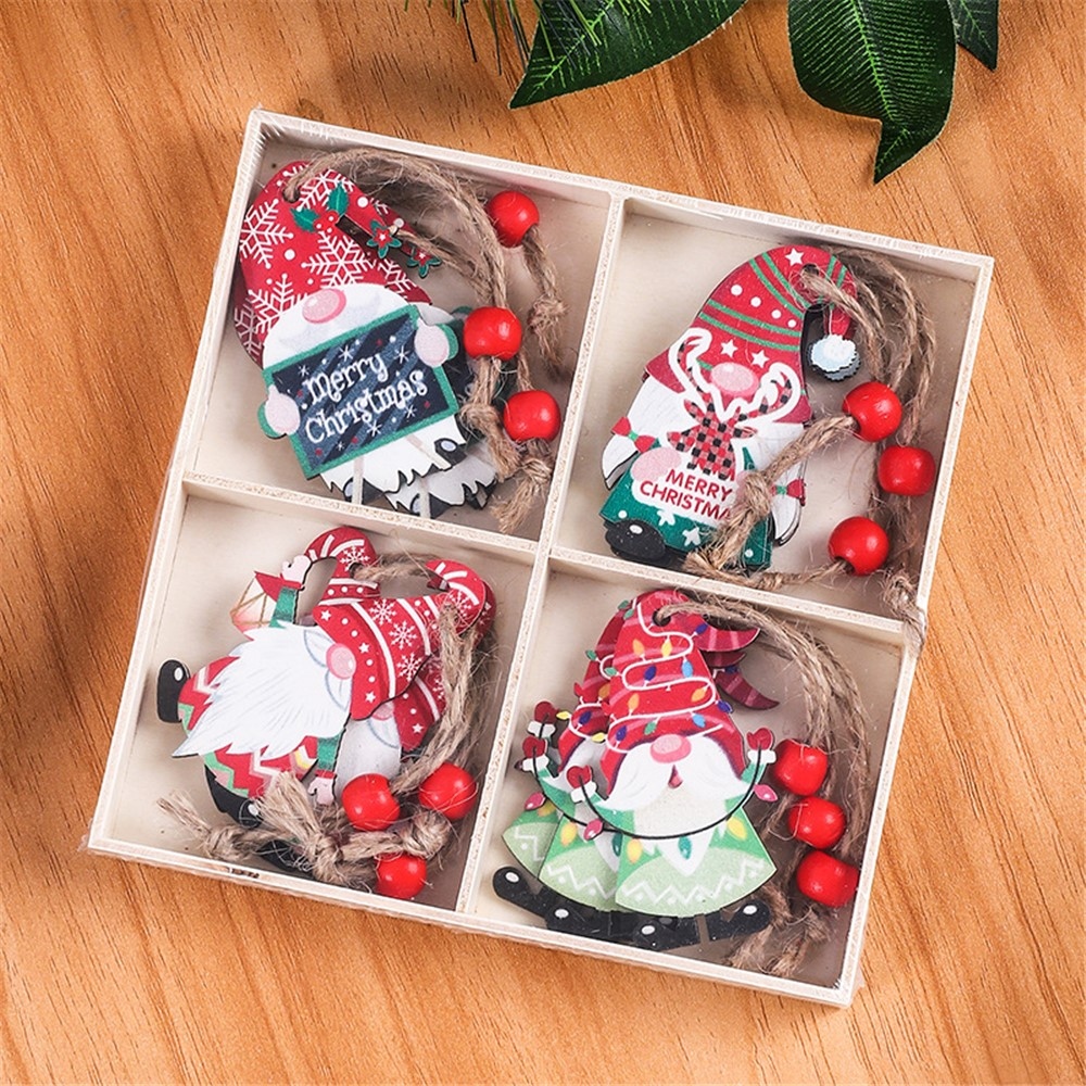 12 db-os fa téli manók függő kollekciója - 6. változat