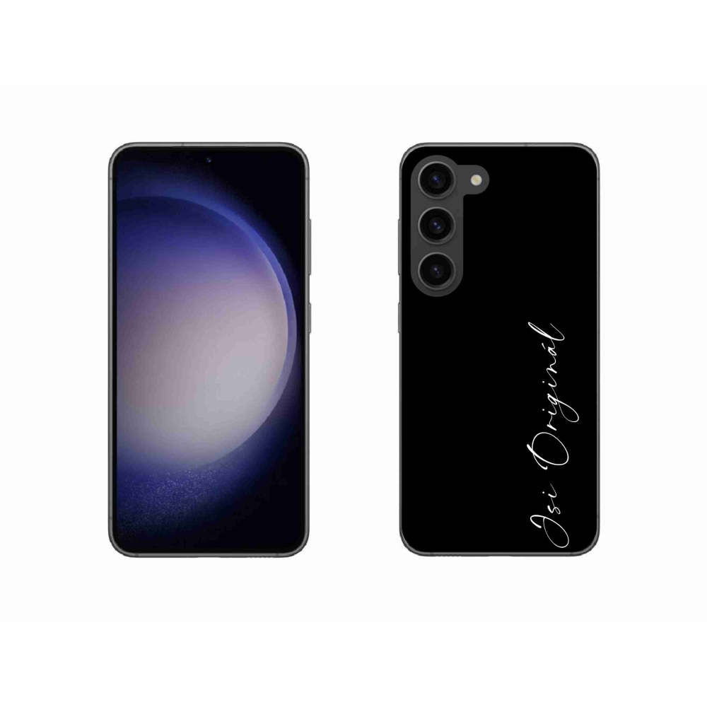 Gél borító mmCase Samsung Galaxy S23 5G - te vagy az eredeti fekete háttérrel