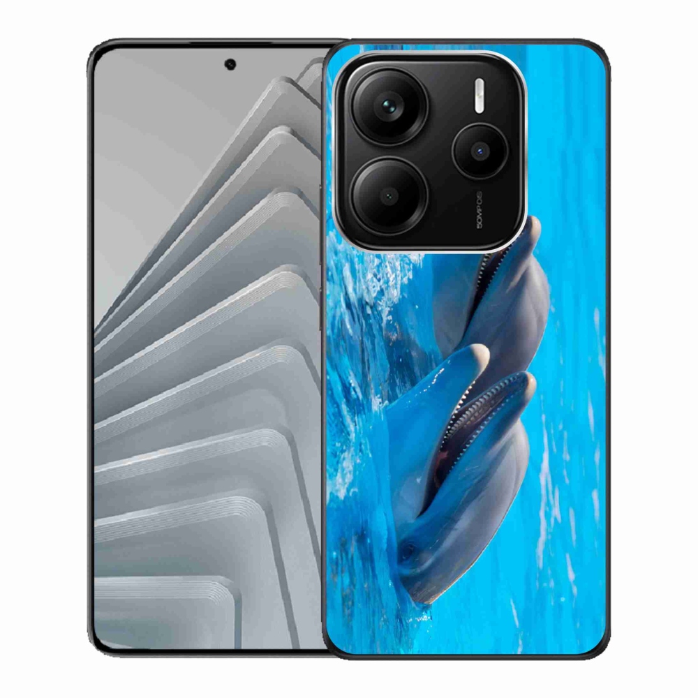 Gél borítás mmCase a Xiaomi Redmi Note 14 5G-hez - delfinek