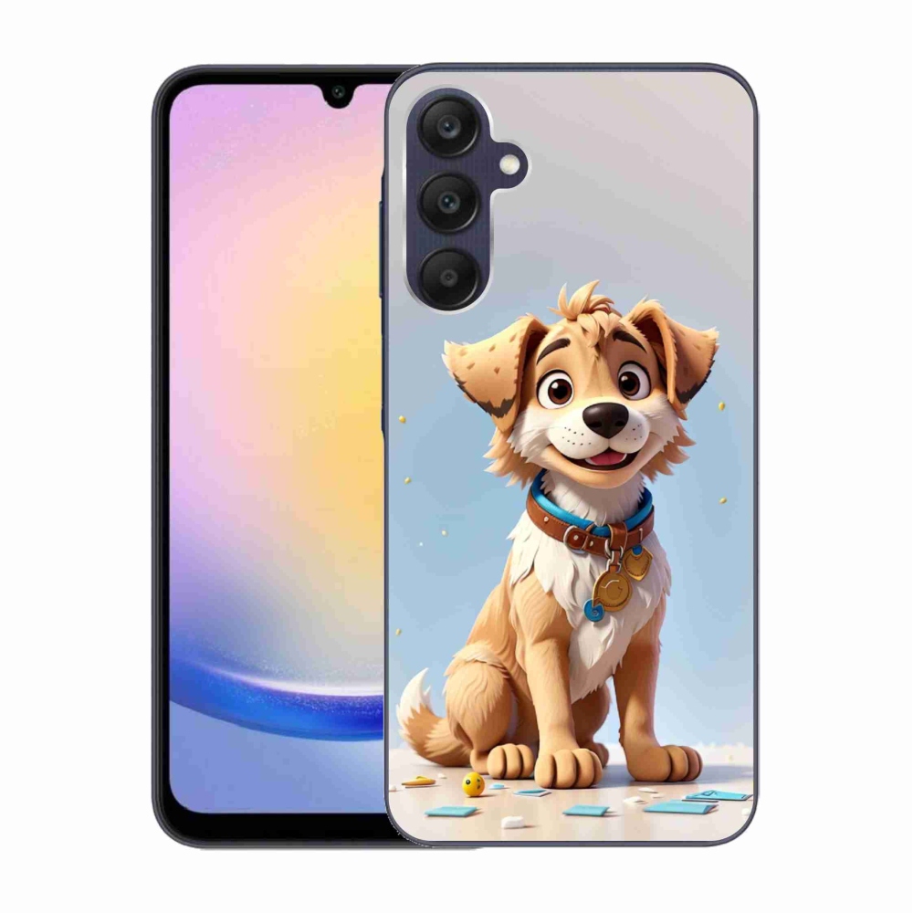 Zselés borítás mmCase Samsung Galaxy A25 5G - rajzfilm kiskutya számára
