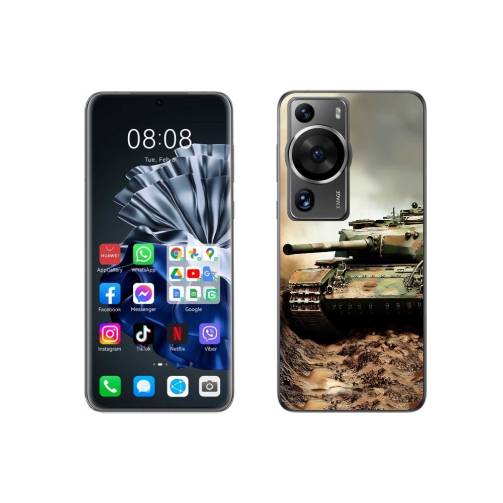 Zselés borítás mmCase a Huawei P60 Pro számára - tank