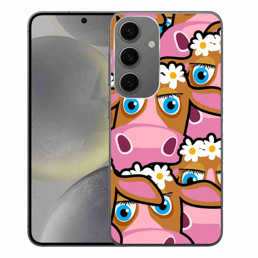 Gél borítás mmCase Samsung Galaxy S24+ készülékhez - rajzfilmtehenek