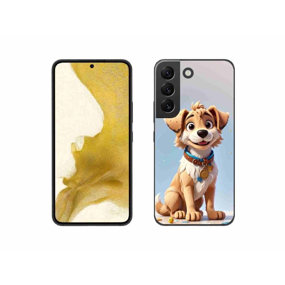 Zselés borítás mmCase Samsung Galaxy S22 5G - rajzfilm kiskutya számára