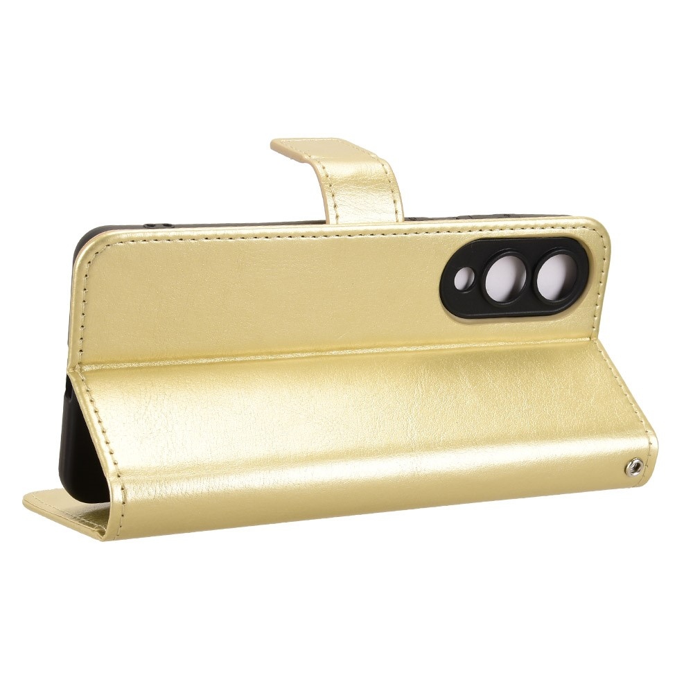 Őrült könyv tok Samsung Galaxy S25 Edge készülékhez - arany színben