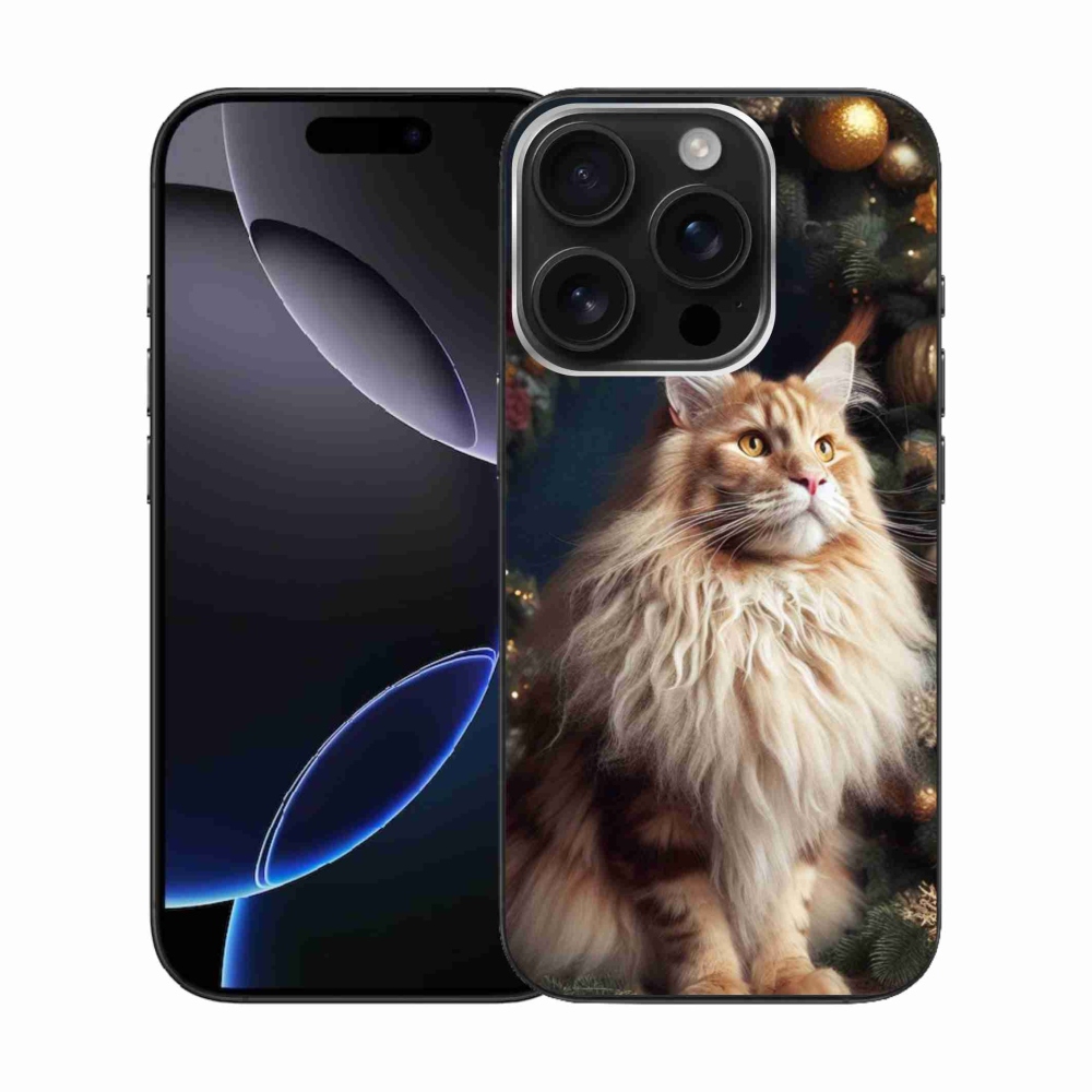 Zselés borítás mmCase iPhone 16 Pro készülékhez - macska a fánál