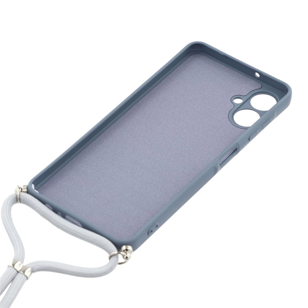 Bélés zselés tok húzózsinórral Samsung Galaxy A07 4G - szürke